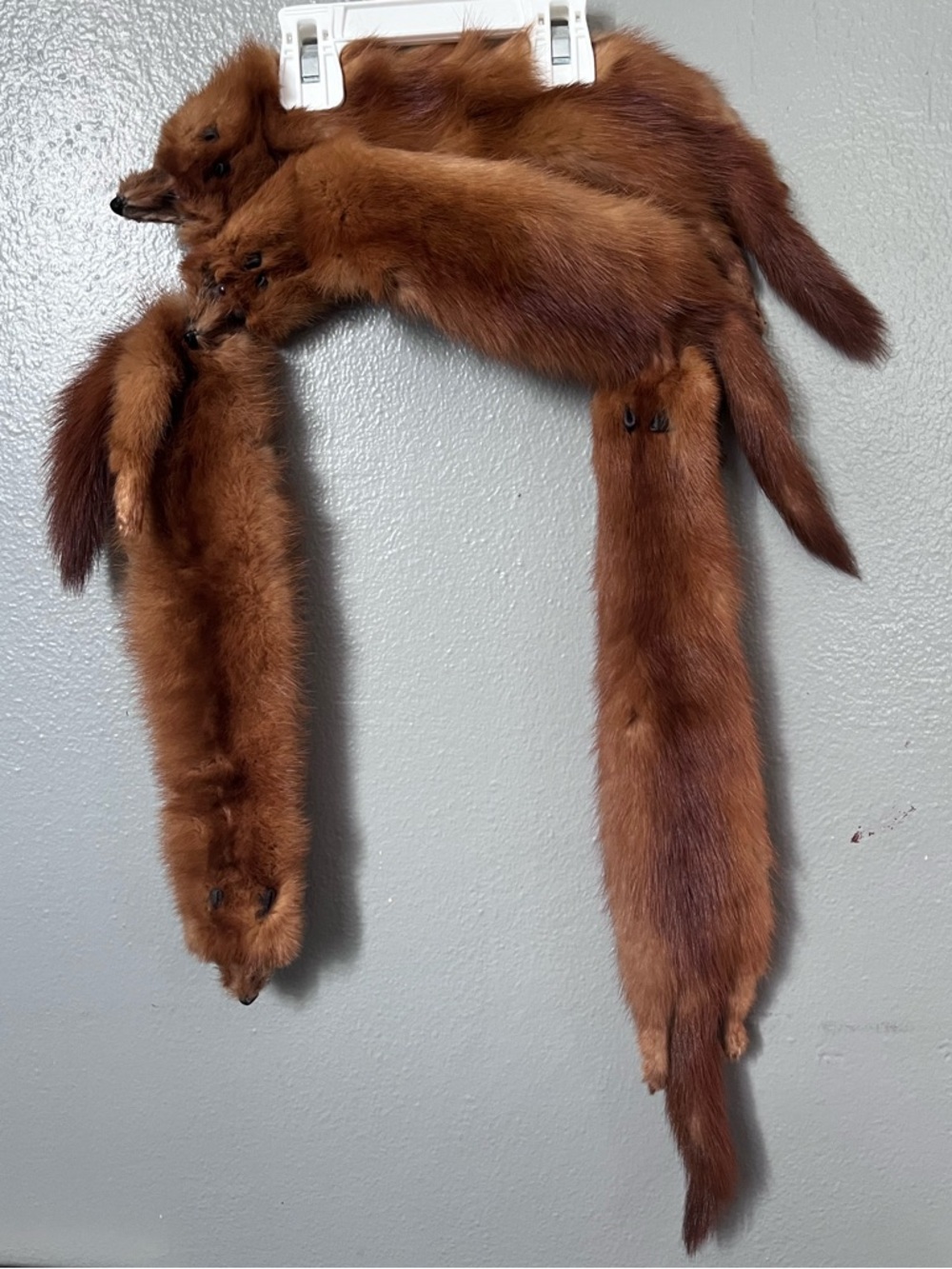 Vintage 1940s mink Stole Scarf